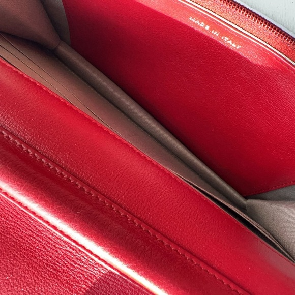 Chanel Red Caviar Leather CC Timeless Wallet On Chain - Picture 3 of 6